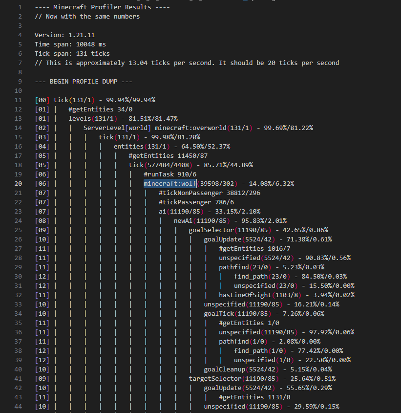 /perf start - server/profiling.txt